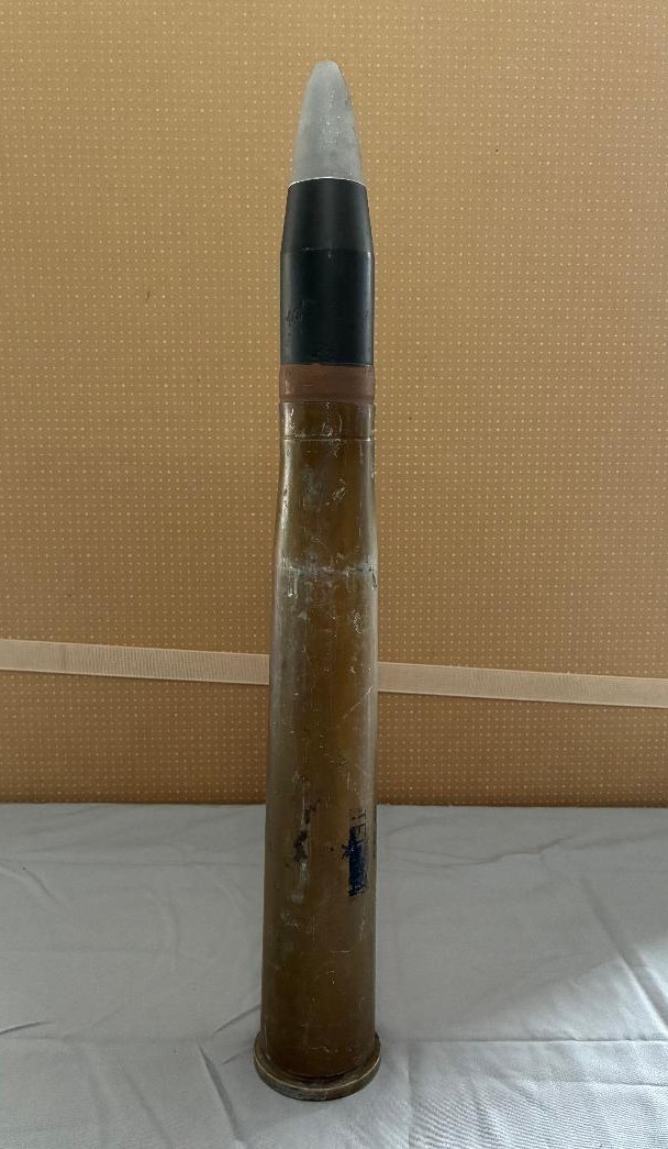 Vintage WW2 Trench Art Collectible Home & Military Décor 40mm Steel Case & Top