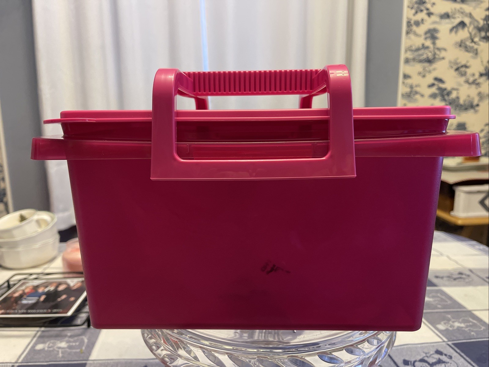Tupperware Stow-N-Go Craft Or Picnic Carry All Tote w/Handle NEW Tupperware Stow-N-Go Craft Or Picnic Carry All Tote w/Handle NEW