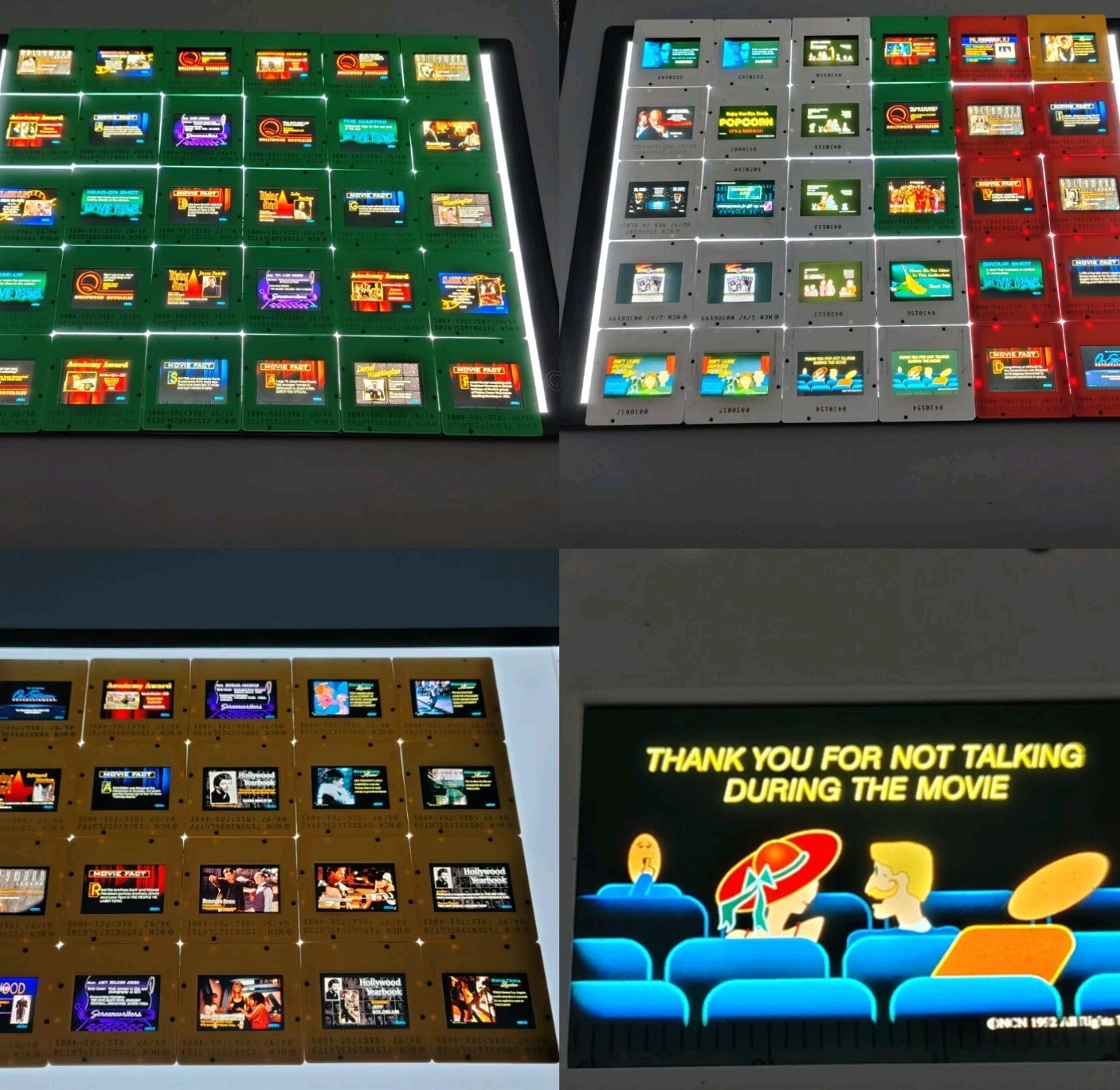 80 Vtg NCN 90s Movie Cinema Theater 35mm Concession Facts Rules Trivia Slide LOT 80 Vtg NCN 90s Movie Cinema Theater 35mm Concession Facts Rules Trivia Slide LOT