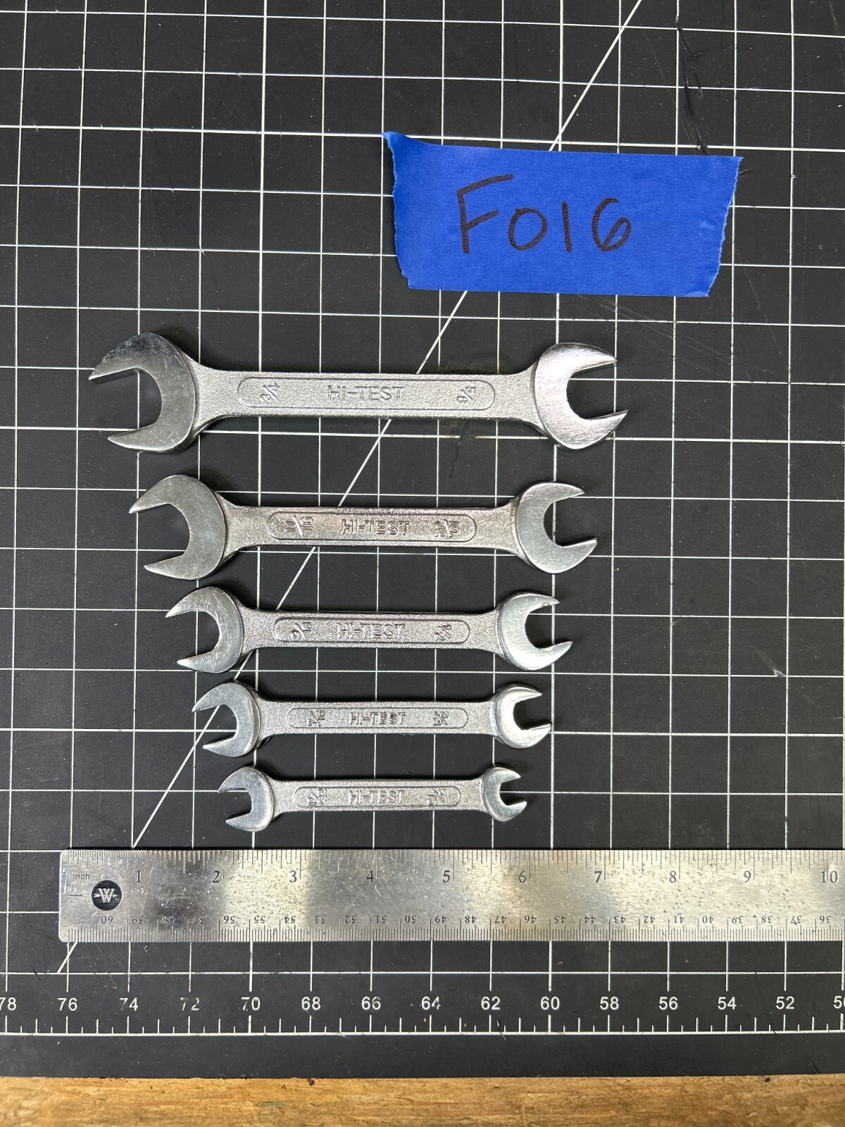 Vintage Hi-Test Double Open End Wrench Drop Forged (Set of 5)3/4\