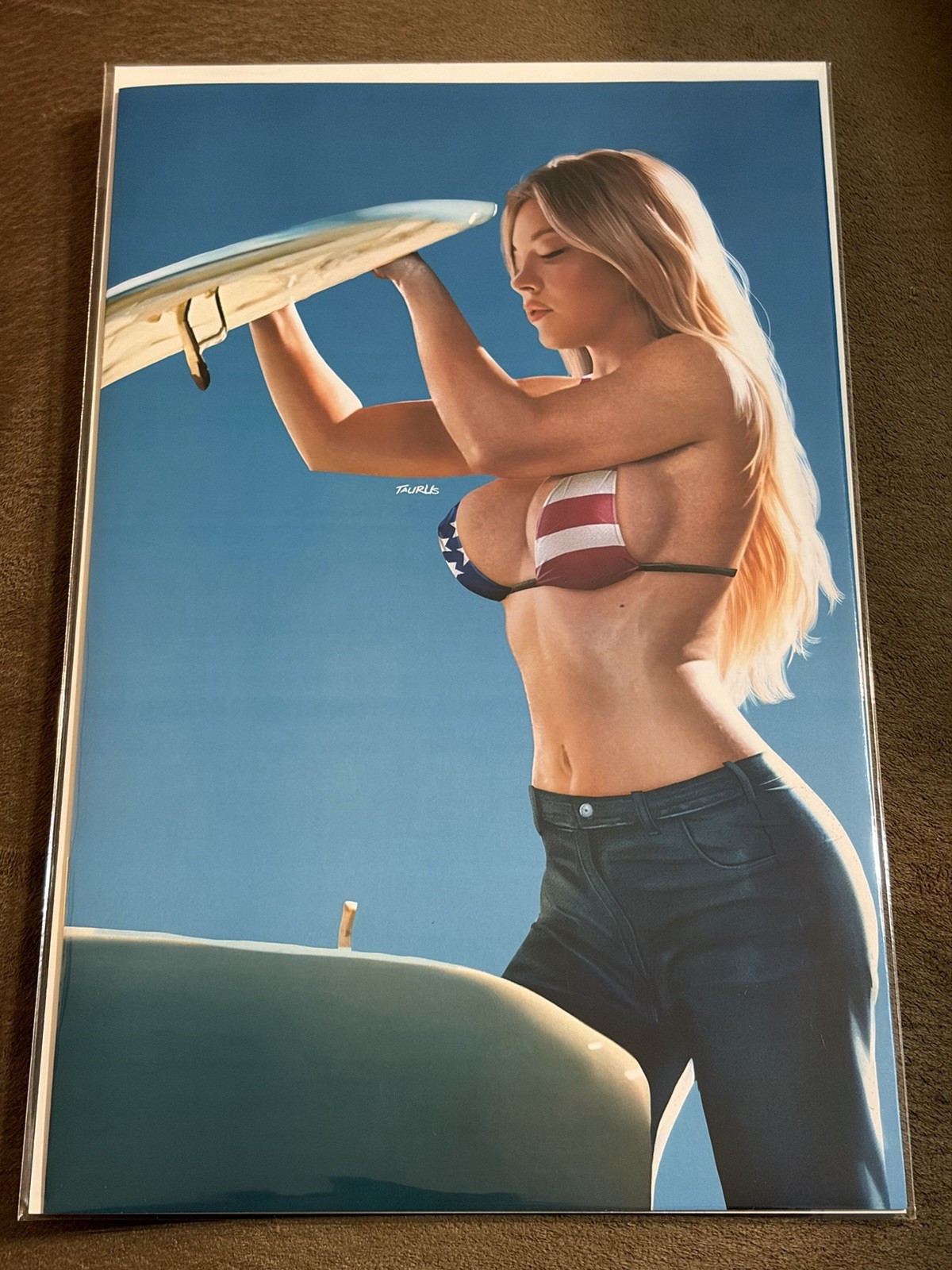 BOO KOO COMIX Sydney Jeans COSPLAY USA FLAG bikini Top LTD 100 Sultry Slashers BOO KOO COMIX Sydney Jeans COSPLAY USA FLAG bikini Top LTD 100 Sultry Slashers