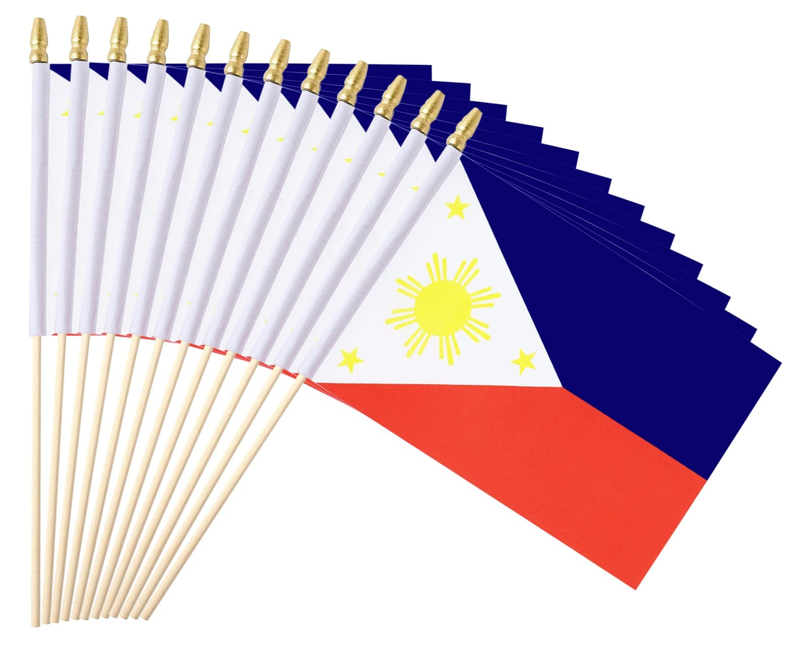 25Pack Small Philippines Flag Mini Filipino Handheld Stick Flags 5x8 Inch 25Pack Small Philippines Flag Mini Filipino Handheld Stick Flags 5x8 Inch