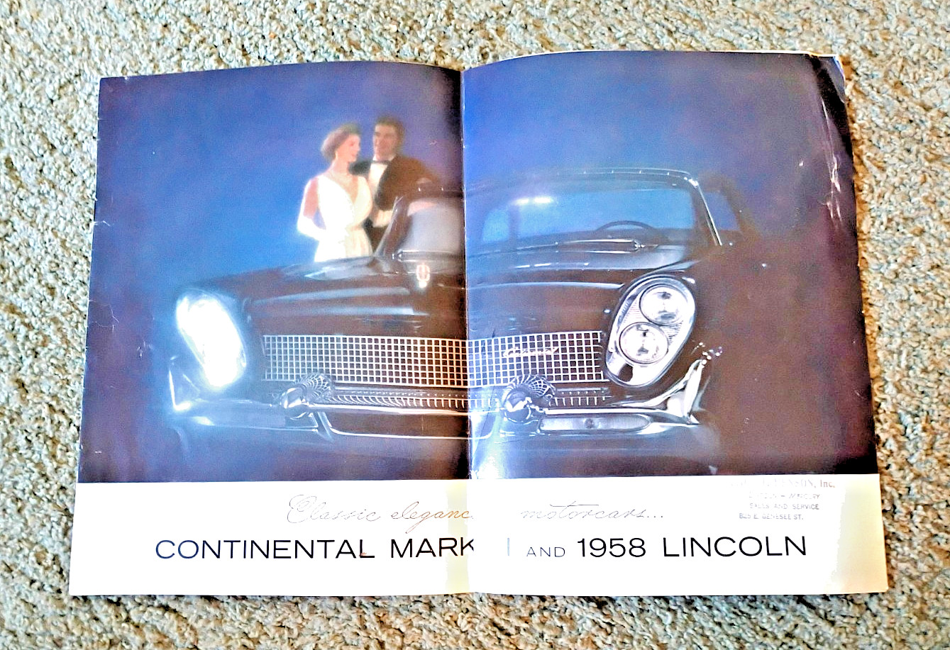 Original 1958 Lincoln All Lines Sales Brouchure (10 pages) Original 1958 Lincoln All Lines Sales Brouchure (10 pages)