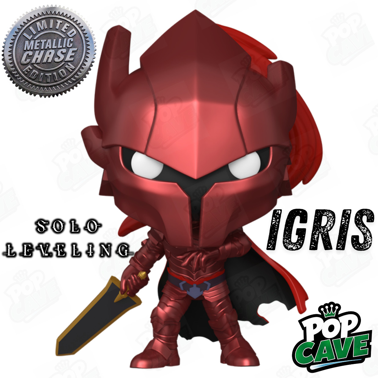 HORROR ANIME Funko Pop Cave IGRIS SOLO LEVELING Limited Edition METALLIC CHASE