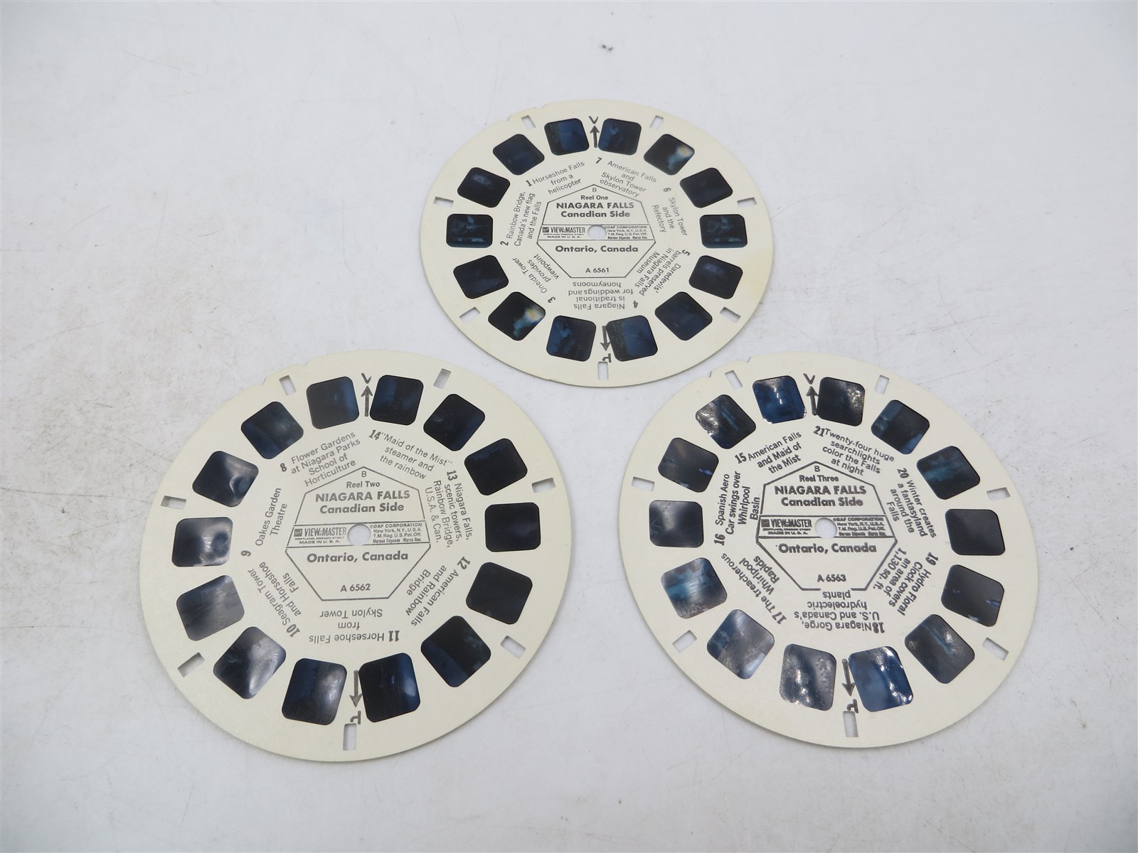 View Master A656, Niagara Falls, Canadian Side, Ontario, Canada, 3 Reel Set View Master A656, Niagara Falls, Canadian Side, Ontario, Canada, 3 Reel Set