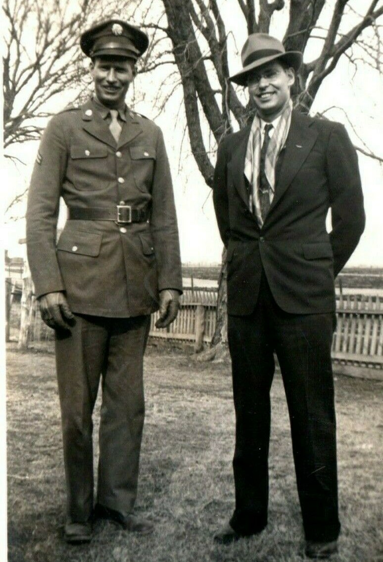 World War 2 Veteran Vintage Photograph Solider Corporal Harold Glen March 1944