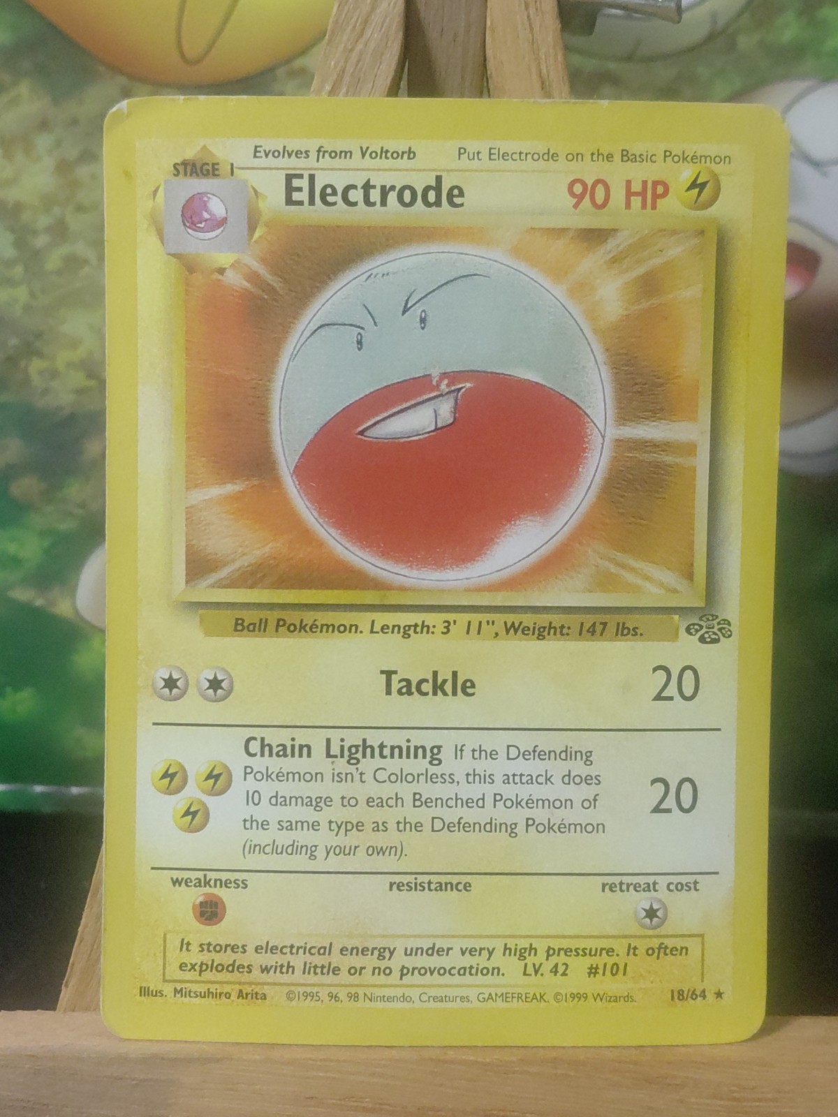 Pokémon TCG Electrode 18/64 Jungle Rare Regular Unlimited ⭐ 