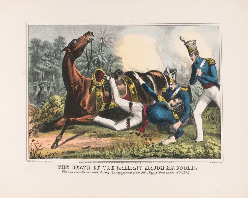 The Death of the Gallant Major Ringgold 1846 8x10 Print HT51341341