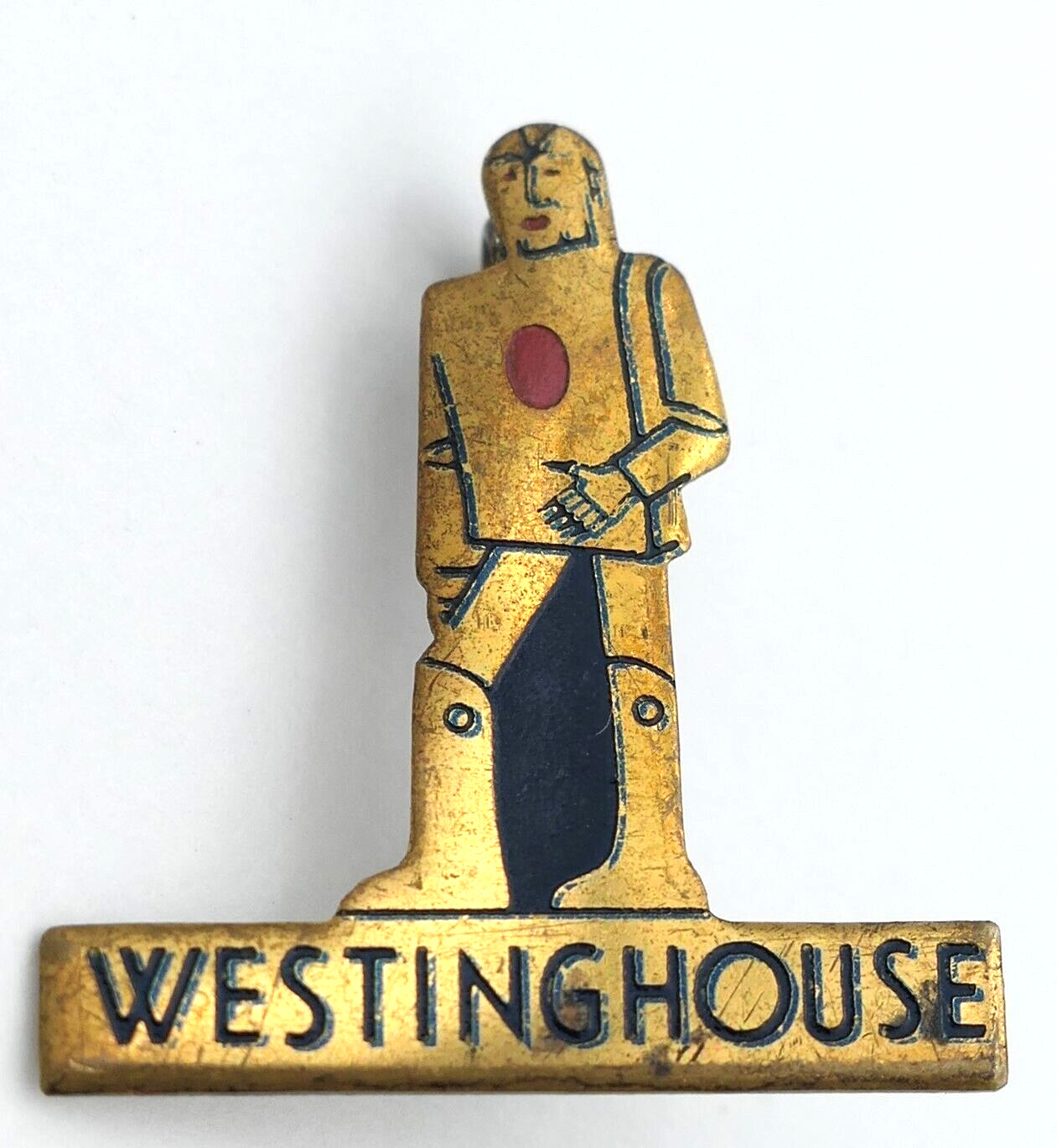 RARE Vintage 1939 New York World's Fair Elektro Robot Westinghouse Tie Hat Pin