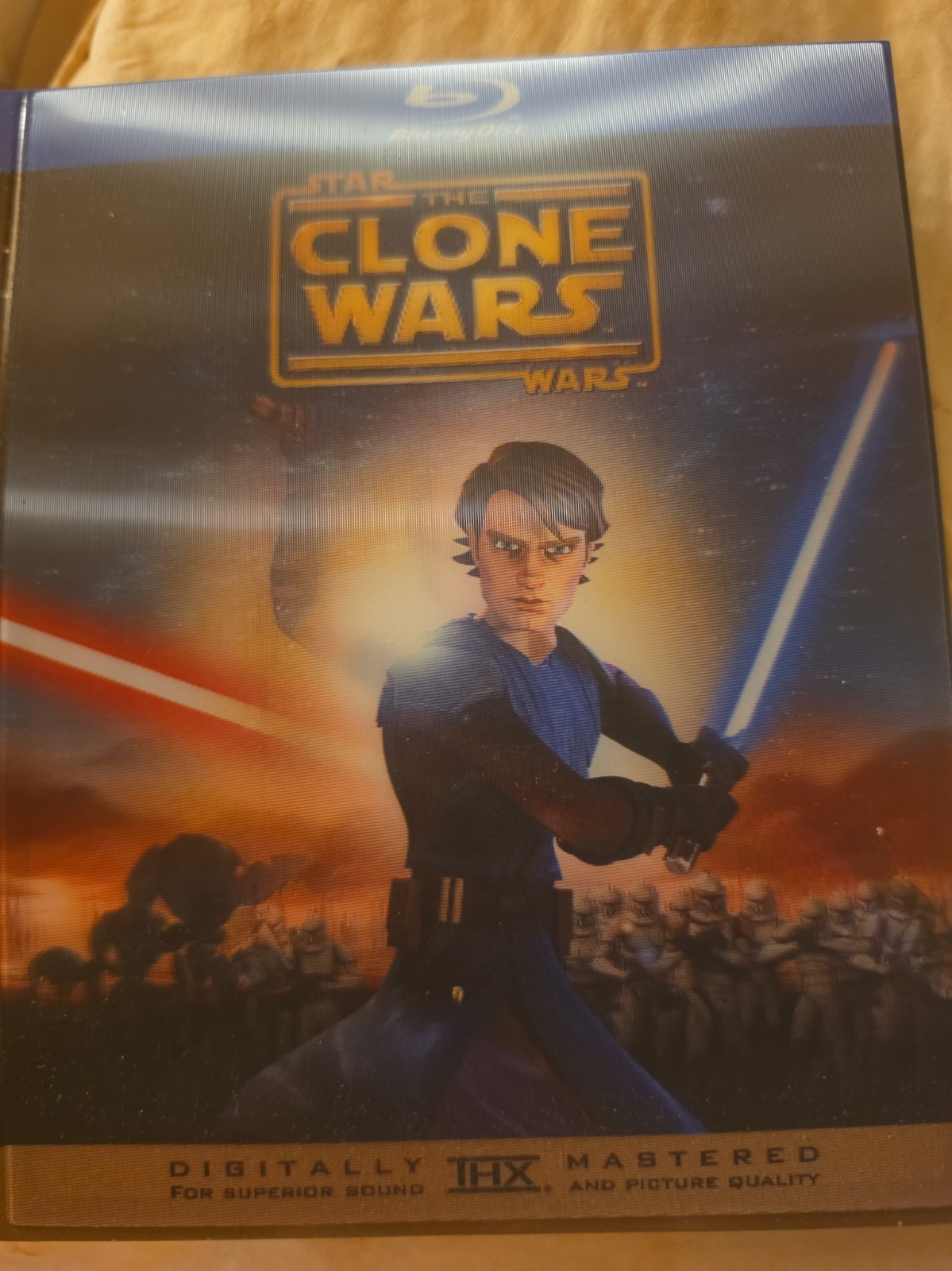 Star Wars The Clone Wars COVER Promo FLICKER LENTICULAR BLU-RAY COVER ART SAMPLE