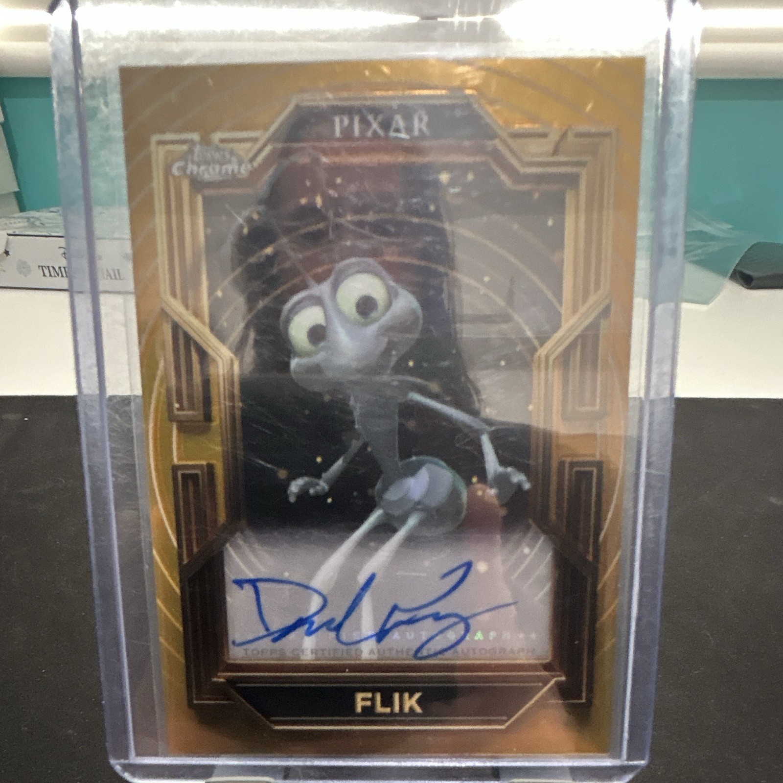 Topps 2025 Pixar Gold Disney Flik Gold Gilded Authentic Auto Dave Foley AA-DF