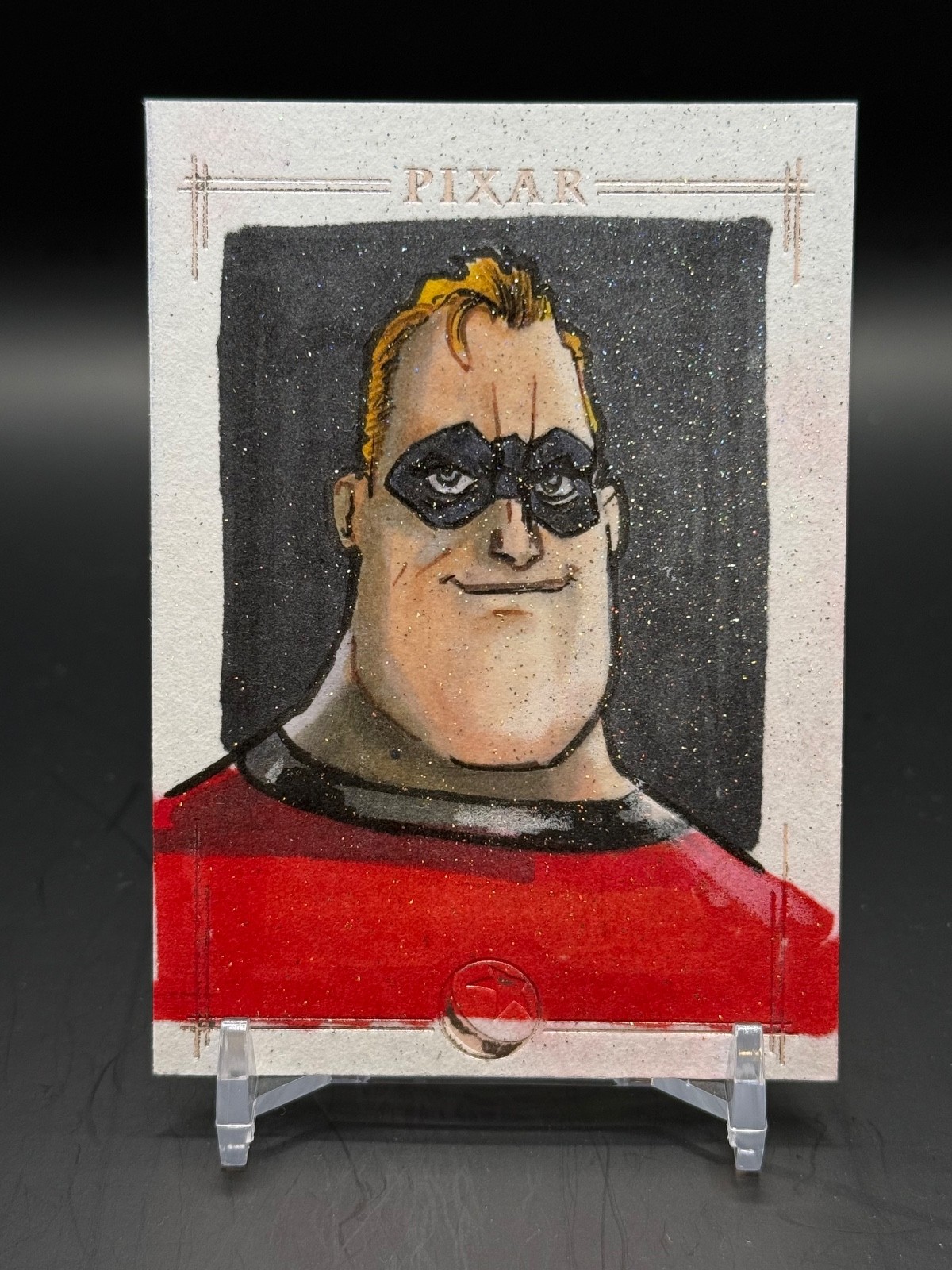 2026 Topps Chrome Disney Mr Incredible Sketch card 1/1