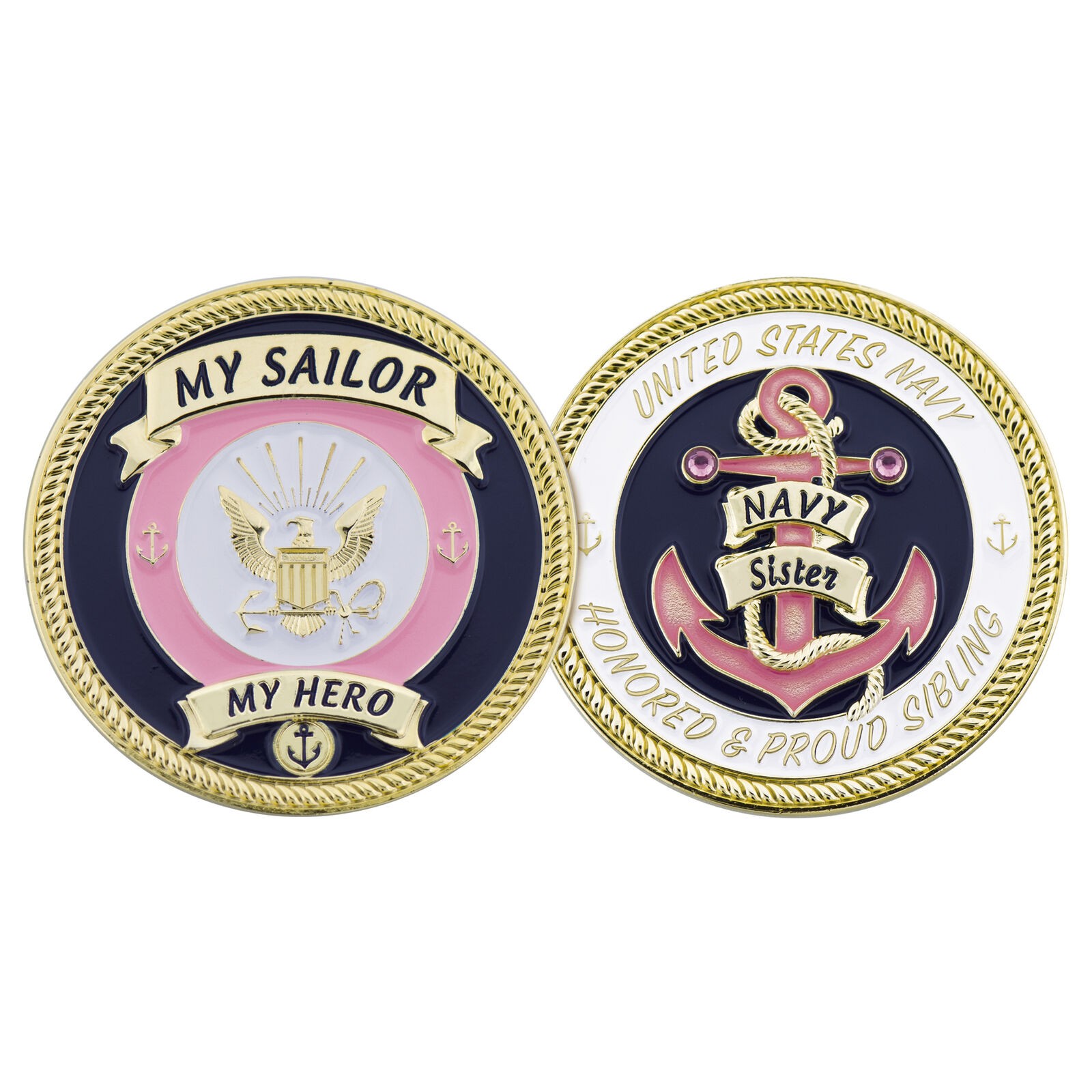 NAVY PROUD SISTER COIN NAVY PROUD SISTER COIN