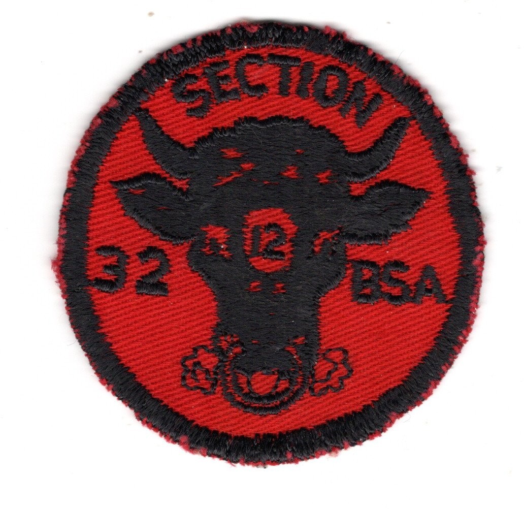 BSA 1960 Jamboree Region 12 Contingent Patch Section 32