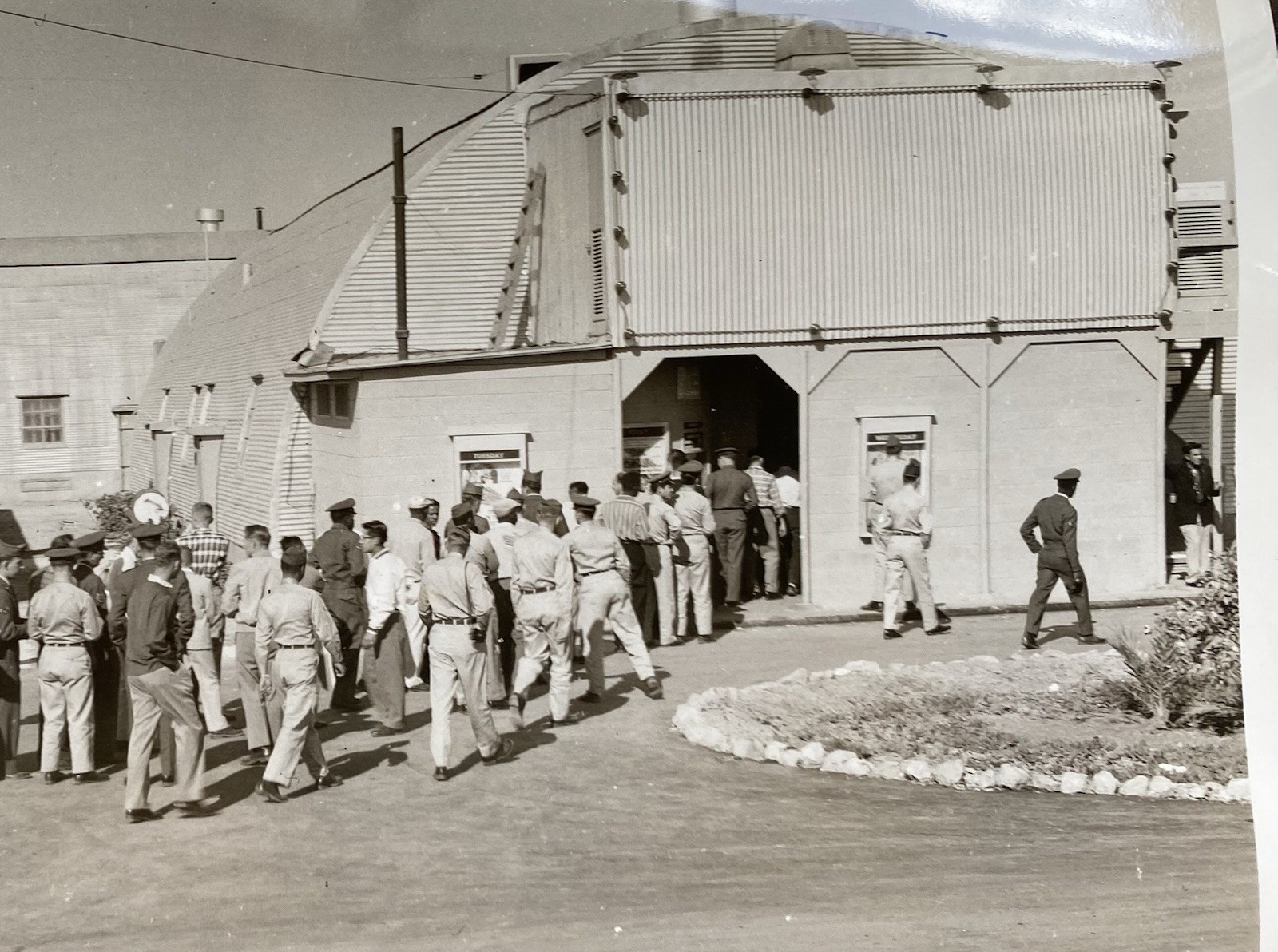 1956 Morocco Ben Guerir US Air Force Base Movie Theater Vintage Photo