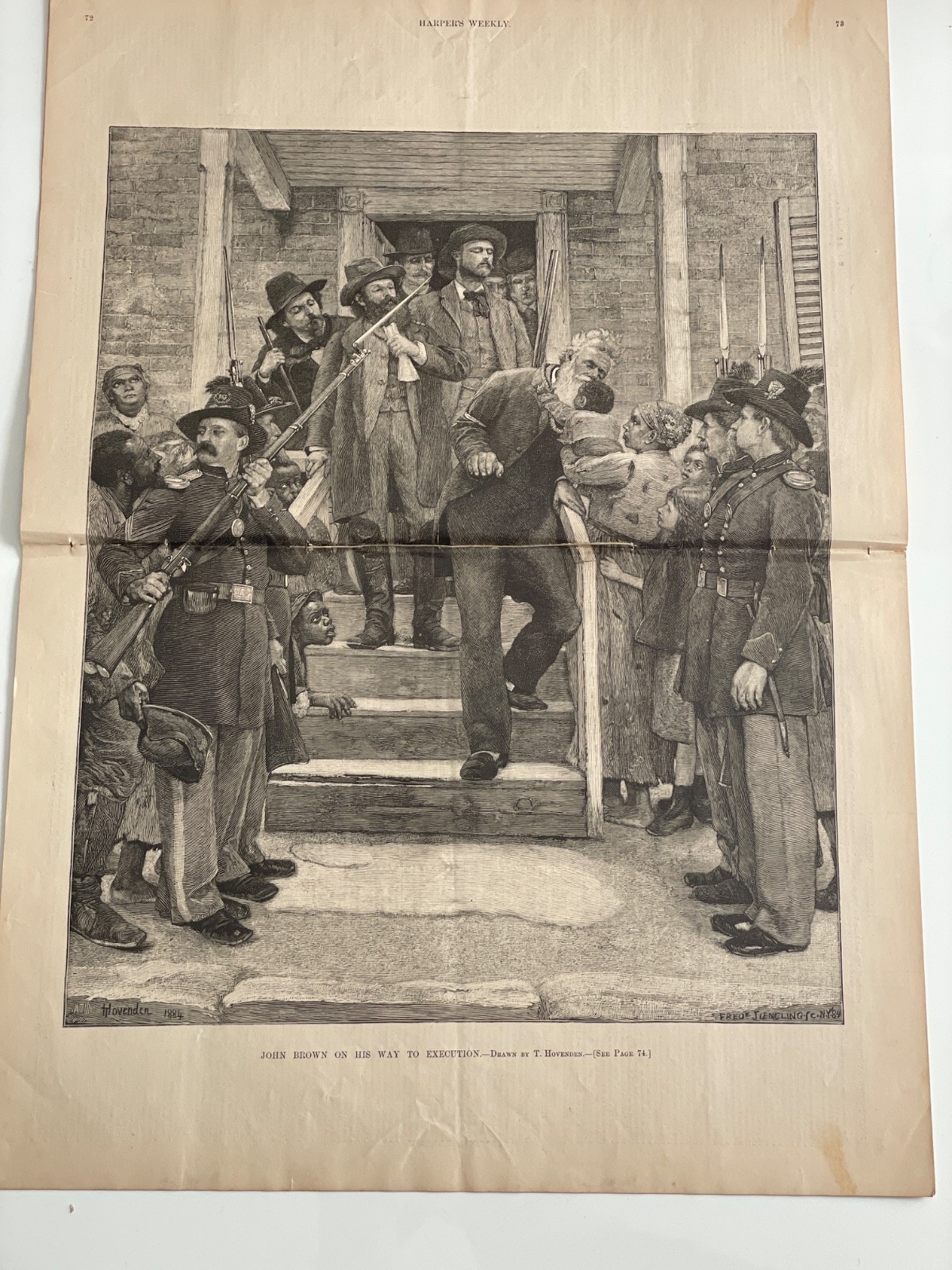 HARPER'S WEEKLY January 31, 1885 John Brown on His Way to Execution Civil Rights HARPER'S WEEKLY January 31, 1885 John Brown on His Way to Execution Civil Rights
