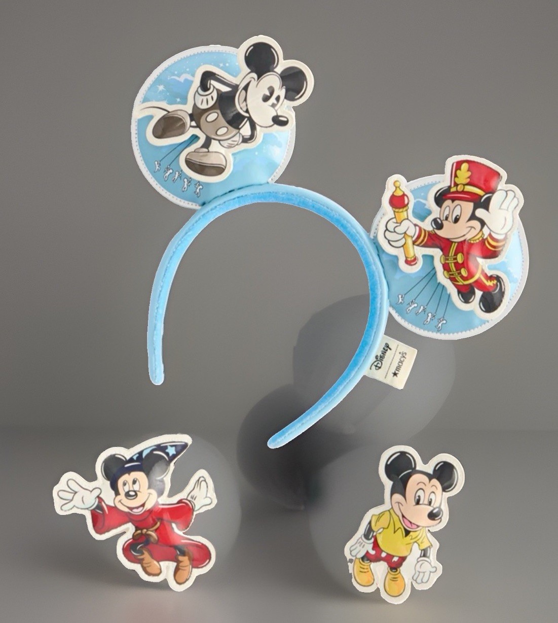 Loungefly Disney 100th Macy\'s Parade Interchangeable Mickey Ears Headband NIP