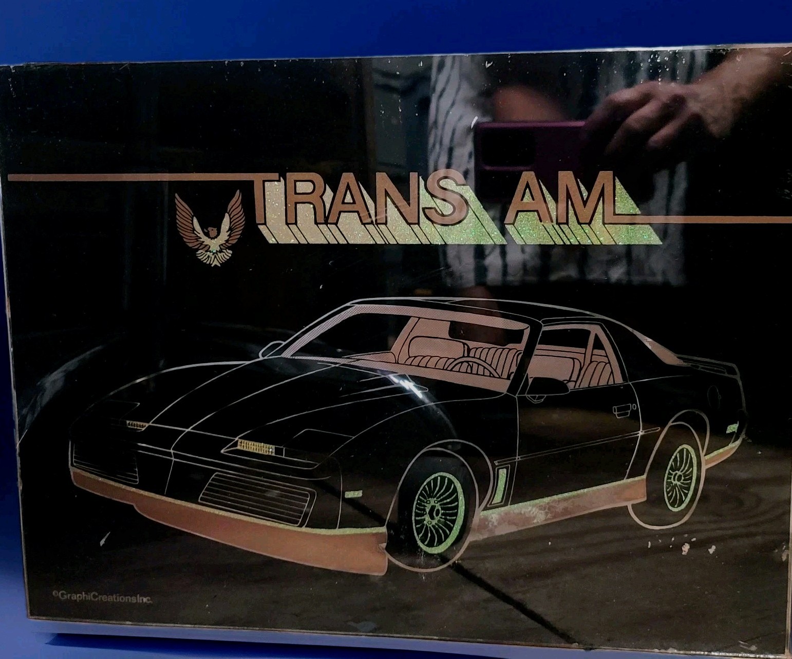 Vtg Pontiac Trans AM Wall Mirror Car Graphic Creations Carnival Prize 16 Vtg Pontiac Trans AM Wall Mirror Car Graphic Creations Carnival Prize 16