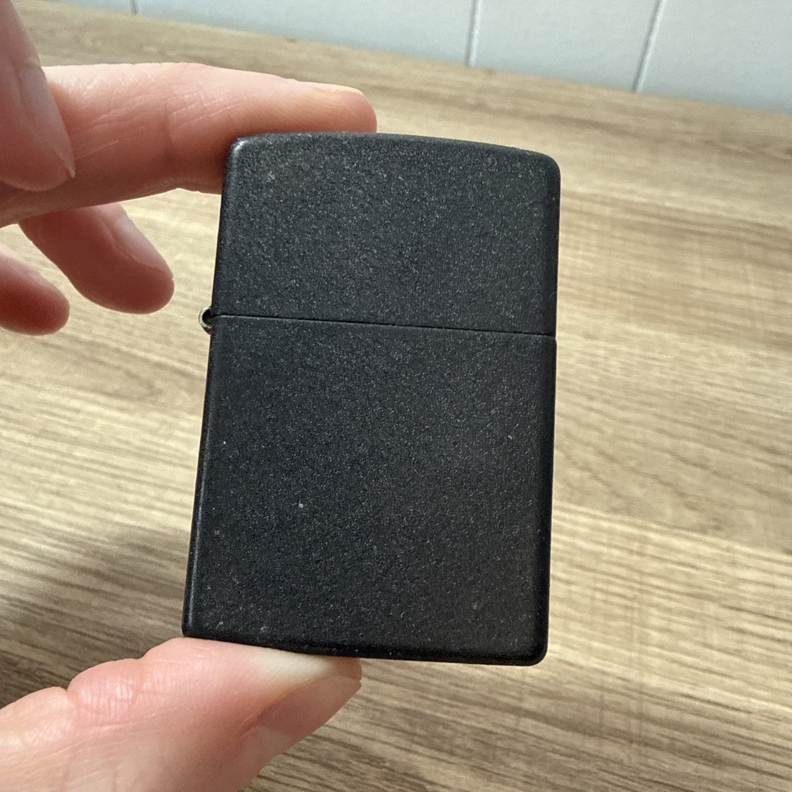 Zippo 1990\'s Windproof Lighter Black Matte Gold Bottom D 12 L2 Zippo 1990\'s Windproof Lighter Black Matte Gold Bottom D 12 L2