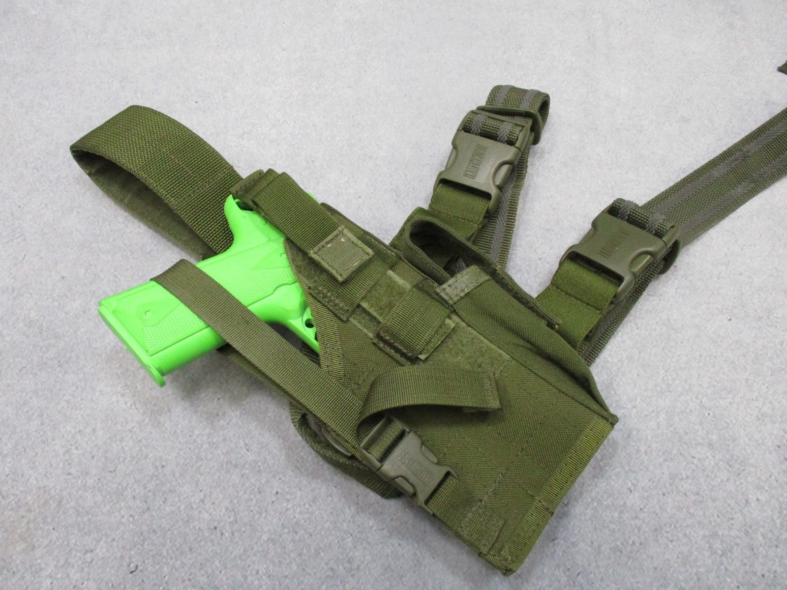 Oldgen BHI Omega VI Elite Tactical Drop Leg Holster in OD Green Blackhawk