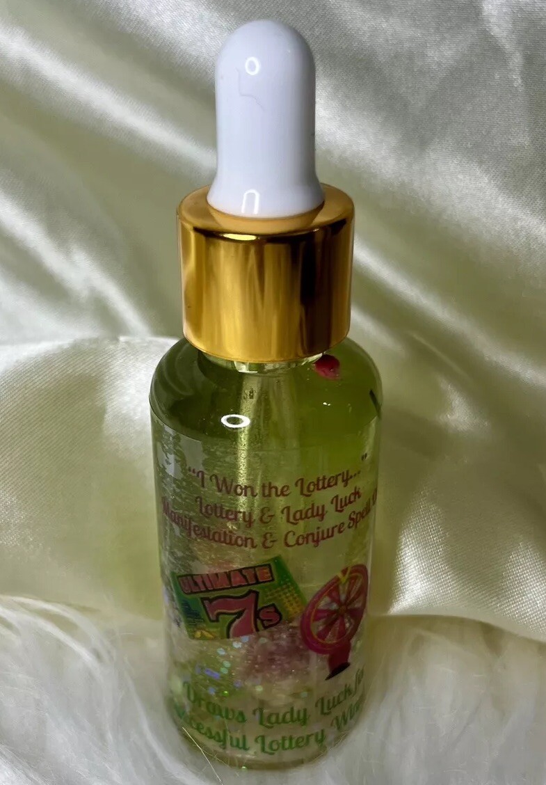 ✨I WON THE LOTTERY”•LOTTERY WINNER/LADY LUCK Conjure Ritual Spell Oil•MONEY