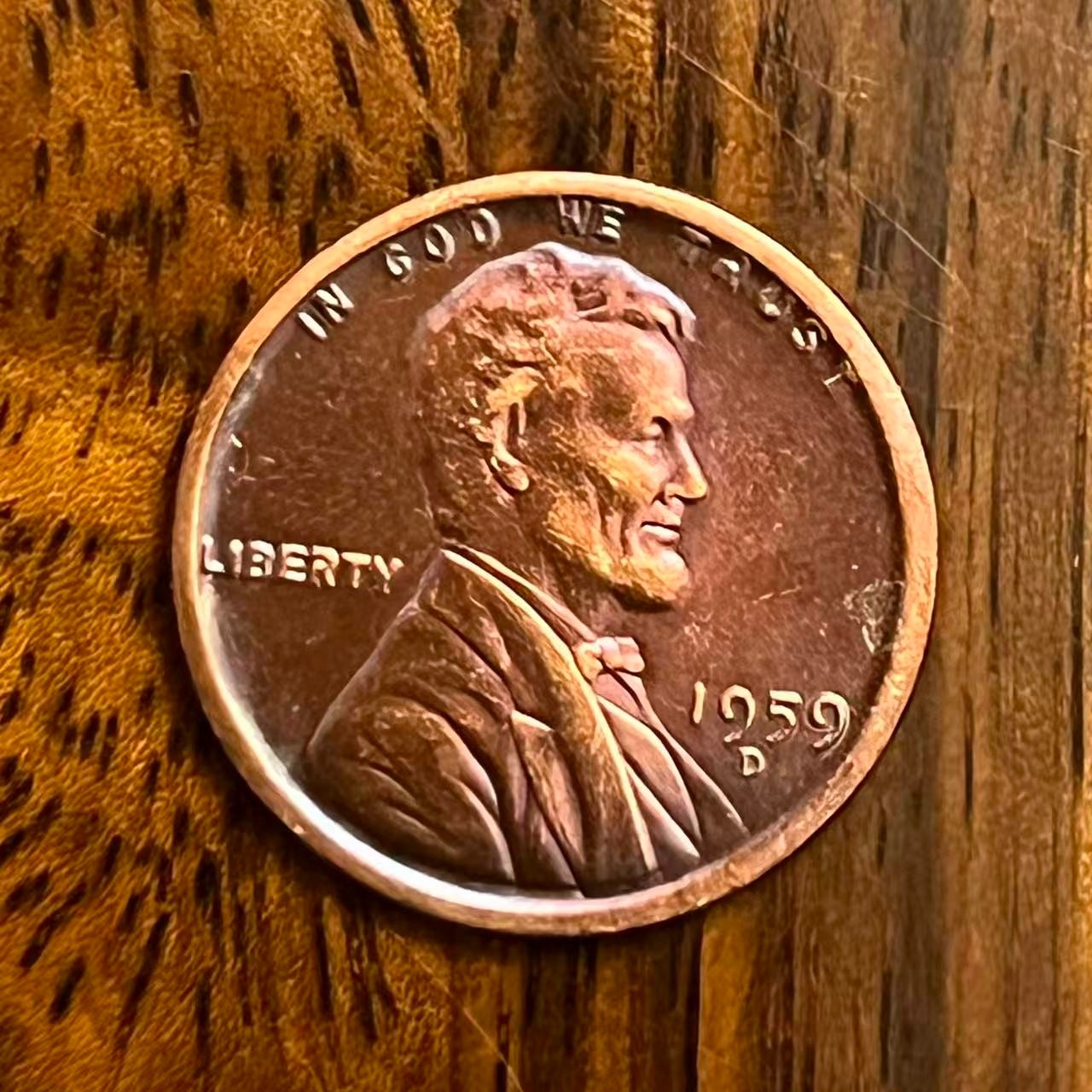 1959-D Lincoln Wheat Cent As shown in the figure 1959-D Lincoln Wheat Cent As shown in the figure