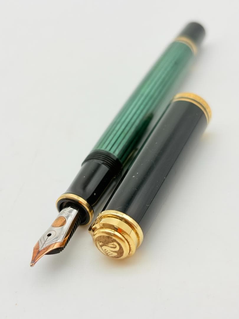 Pelikan Souverane M400 Fountain Pen Green Stripe 14C-585 F
