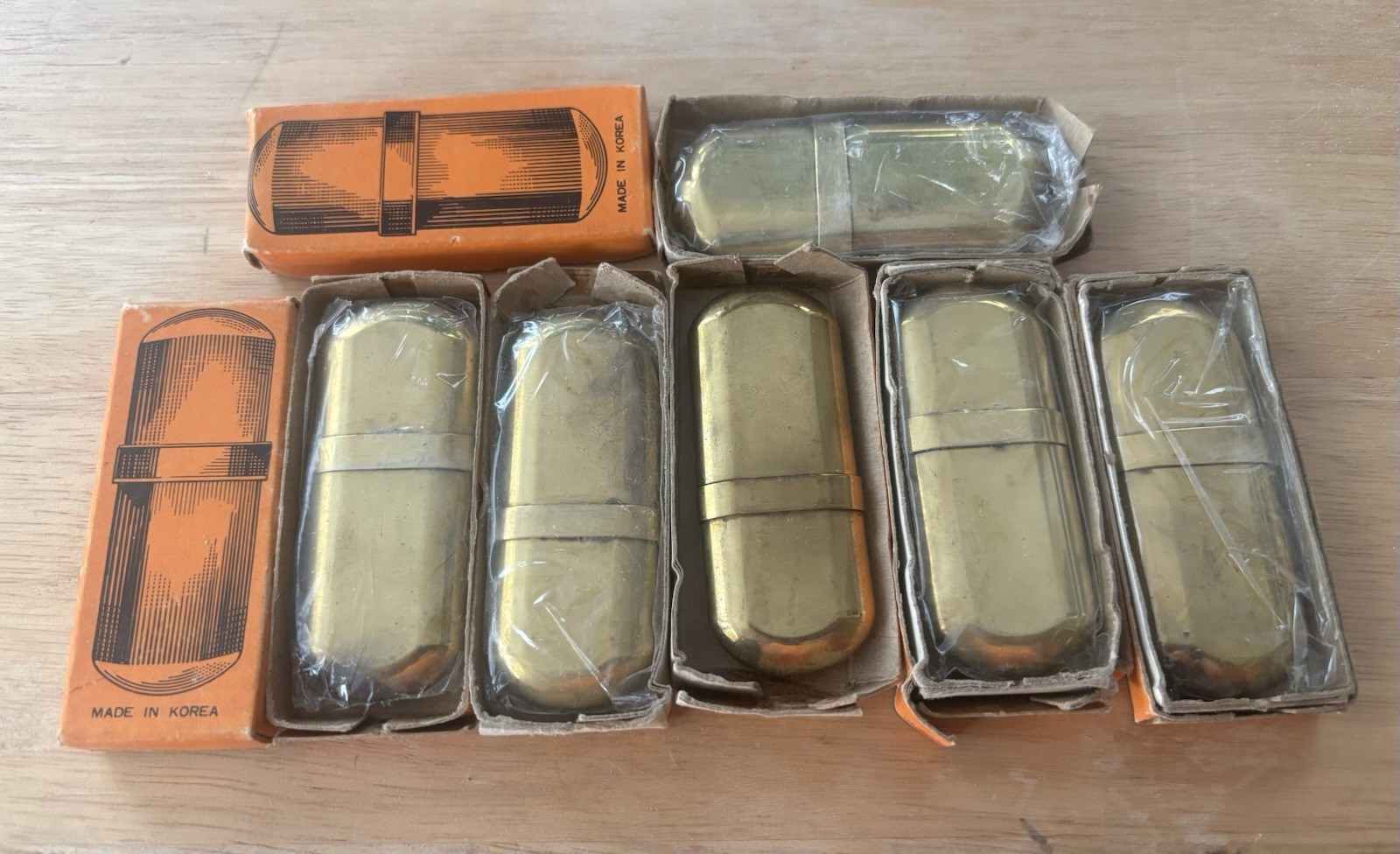 Vintage WW2 Korea Lighter Brass Lot