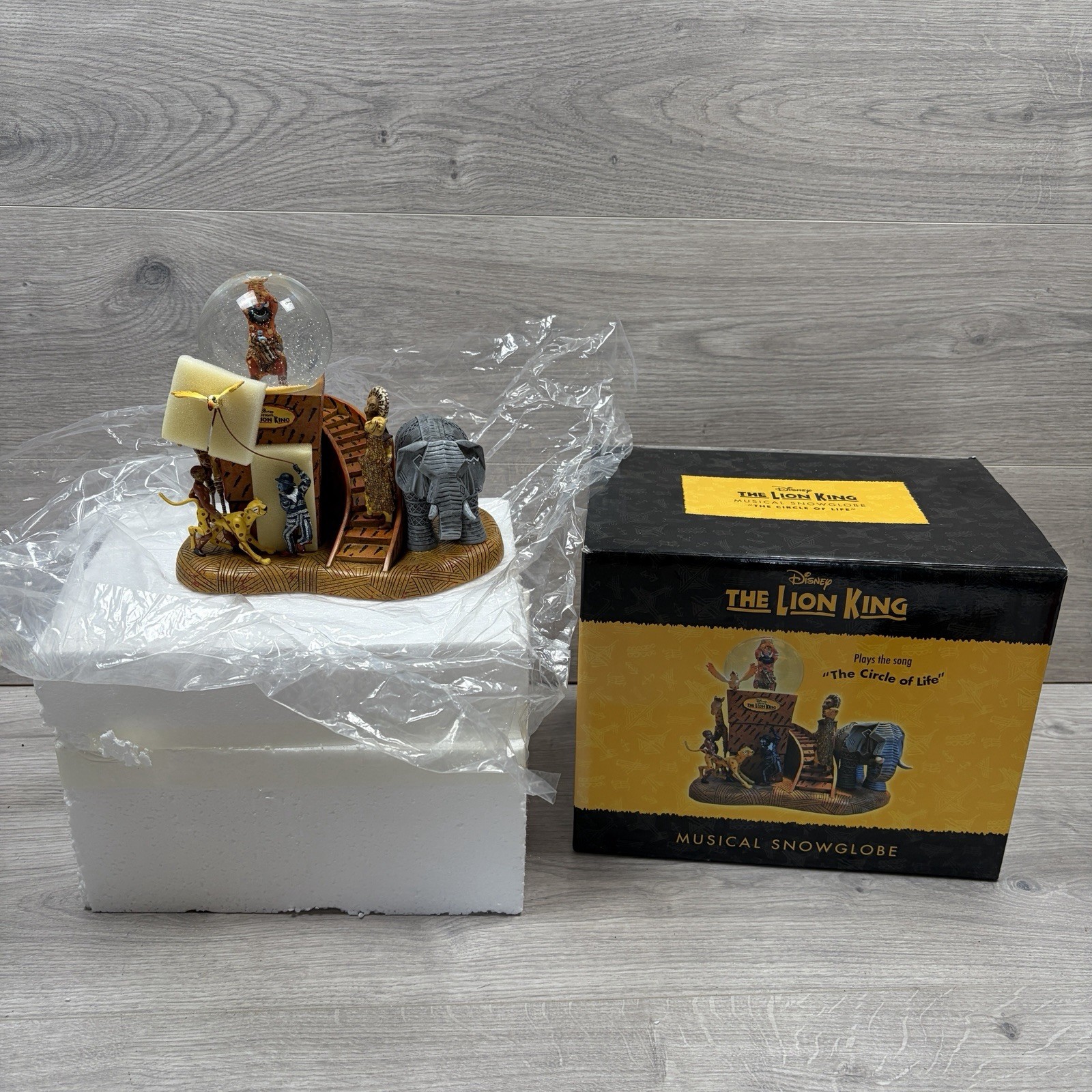 Disney Snow Globe Ornament Musical The Lion King Circle of Life Broadway Large