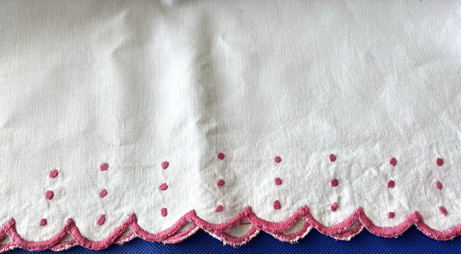 FABULOUS VTG HUGE BOLSTER-100% PERCALE COTTON, 18 X 62\ FABULOUS VTG HUGE BOLSTER-100% PERCALE COTTON, 18 X 62\