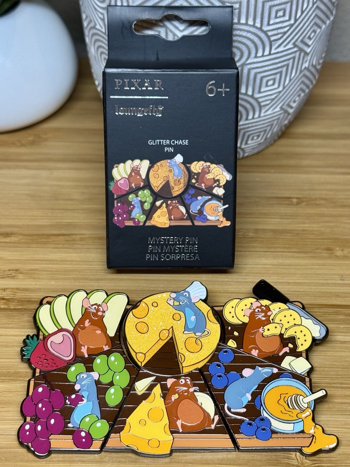 Loungefly Disney Pixar Ratatouille Charcuterie Blind Box Enamel Pin - You Choose