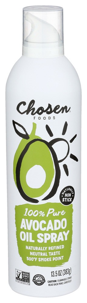CHOSEN FOODS SPRAY OIL AVOCADO 13.5 OZ