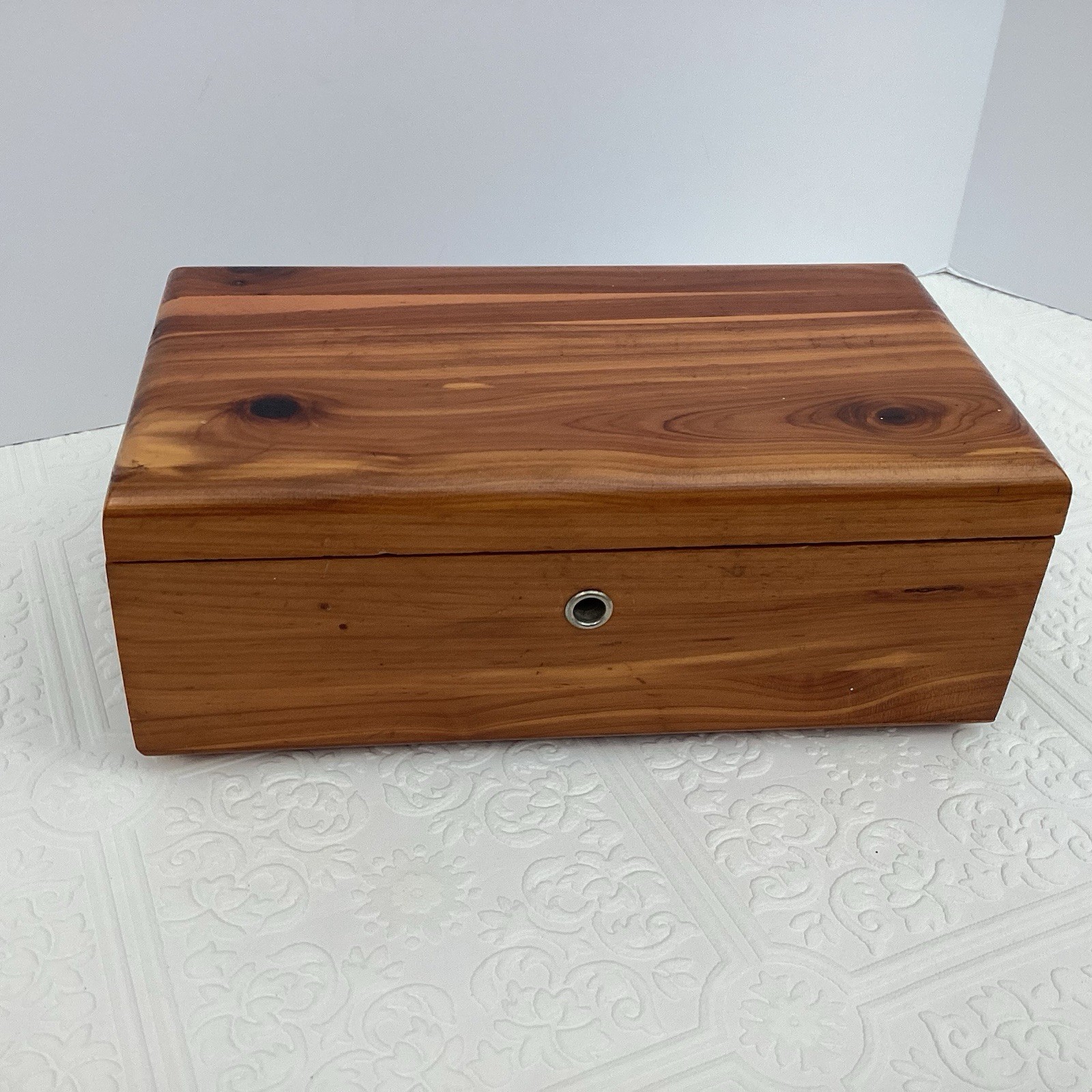 Vintage Mini Lane Cedar Chest Wood Box 9 x 5 x 3.5 Chippewa Falls, WI Keepsake