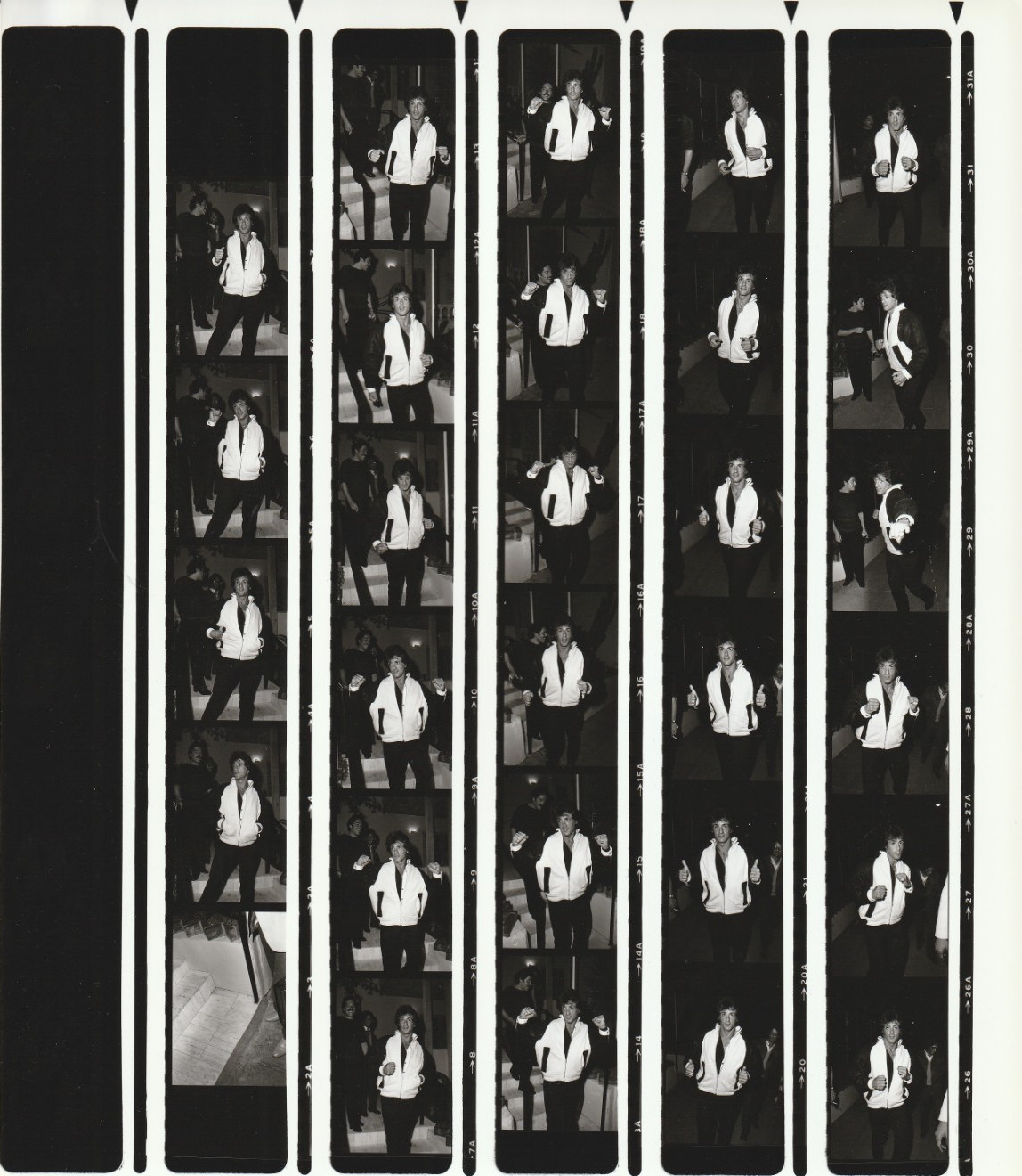 Original Contact Photo Sheet & Negatives Sylvester Stallone 1984 Original Contact Photo Sheet & Negatives Sylvester Stallone 1984