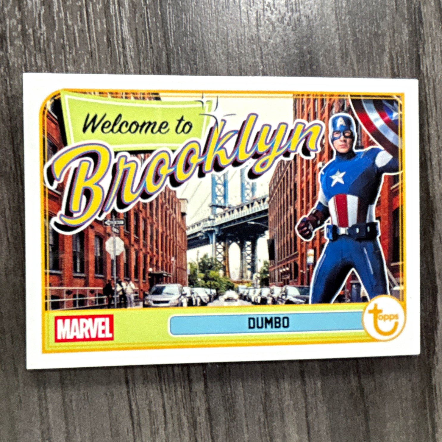 Topps 2016 Marvel Secret Wars #1 Welcome to Brooklyn Captain America Dumbo Card