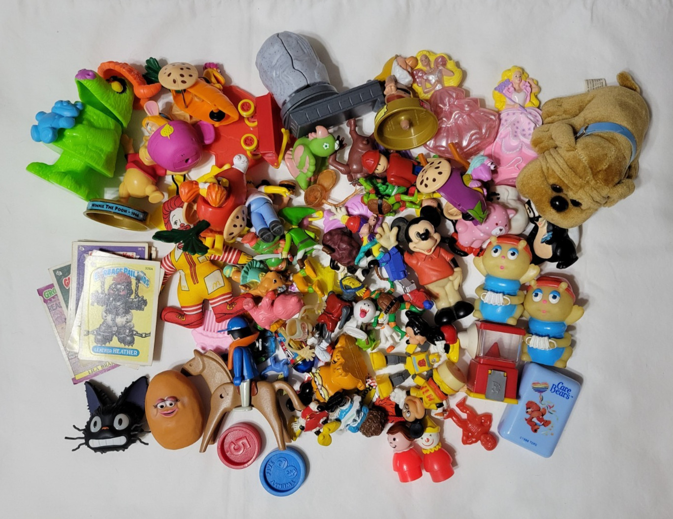 Vintage 80s 90s Y2K Junk Drawer Lot PVC McDonalds Toys Garbage Pail Kids