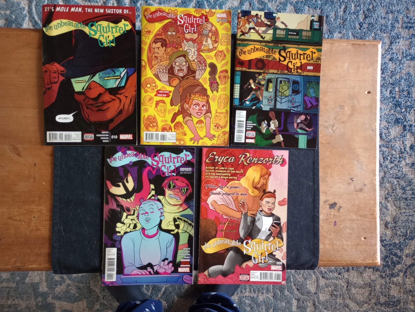 The Unbeatable Squirrel Girl, 5 comic book lot, nemnt The Unbeatable Squirrel Girl, 5 comic book lot, nemnt