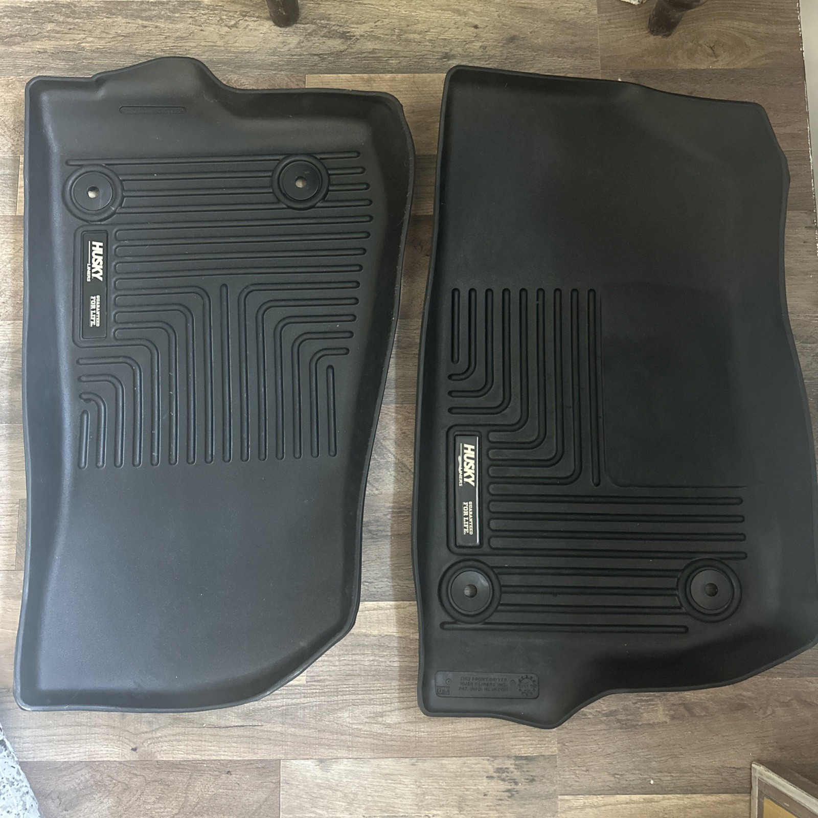 Husky Weatherbeater Front Floor Liners 1302 Husky Weatherbeater Front Floor Liners 1302