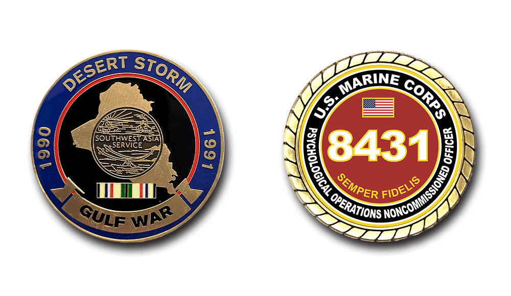 8431 Psychological Operations Noncommissioned Officer Gulf War Challenge Coin