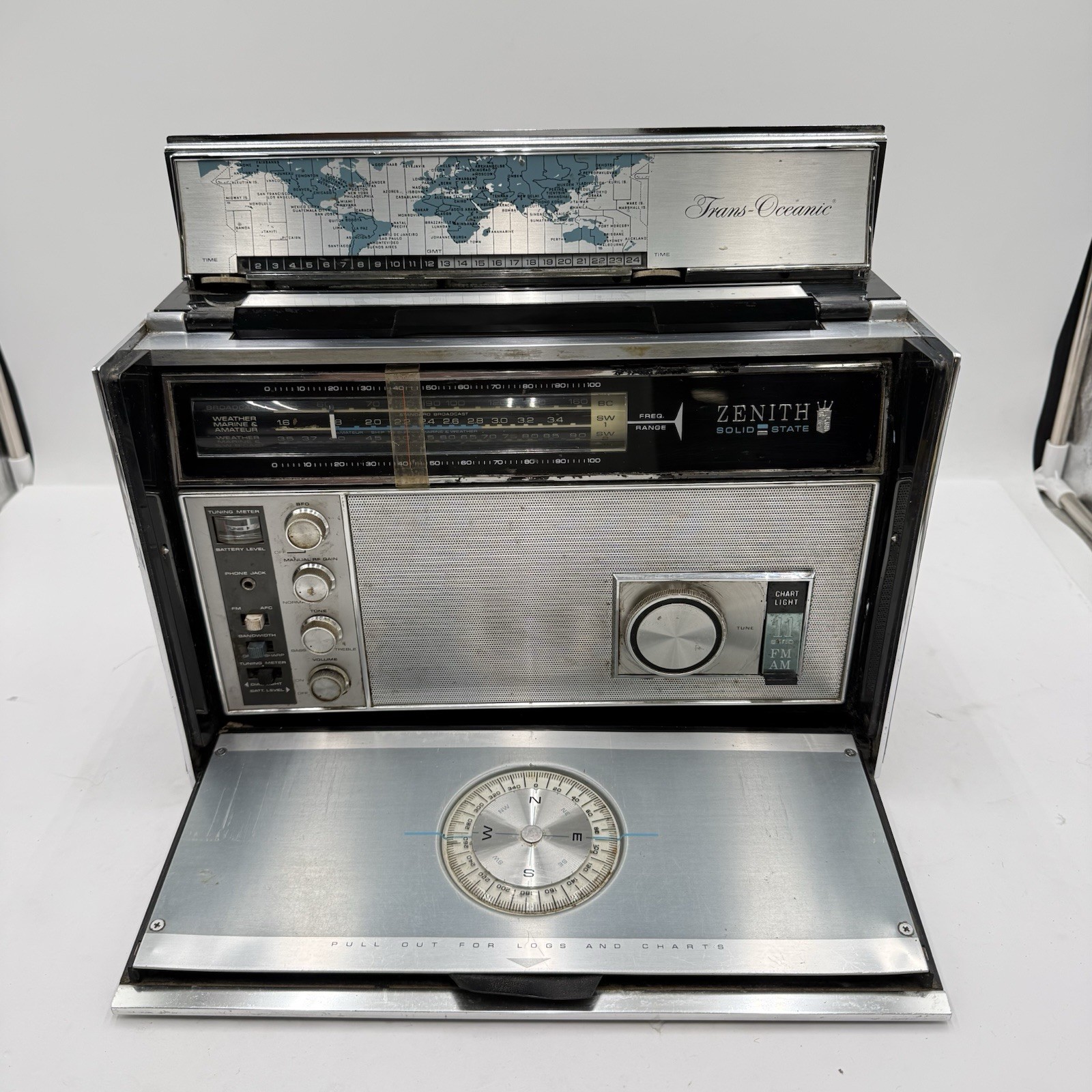 E1 Zenith Solid State Trans Oceanic Royal D7000 11 Band Radio Vintage 1968-1971 E1 Zenith Solid State Trans Oceanic Royal D7000 11 Band Radio Vintage 1968-1971