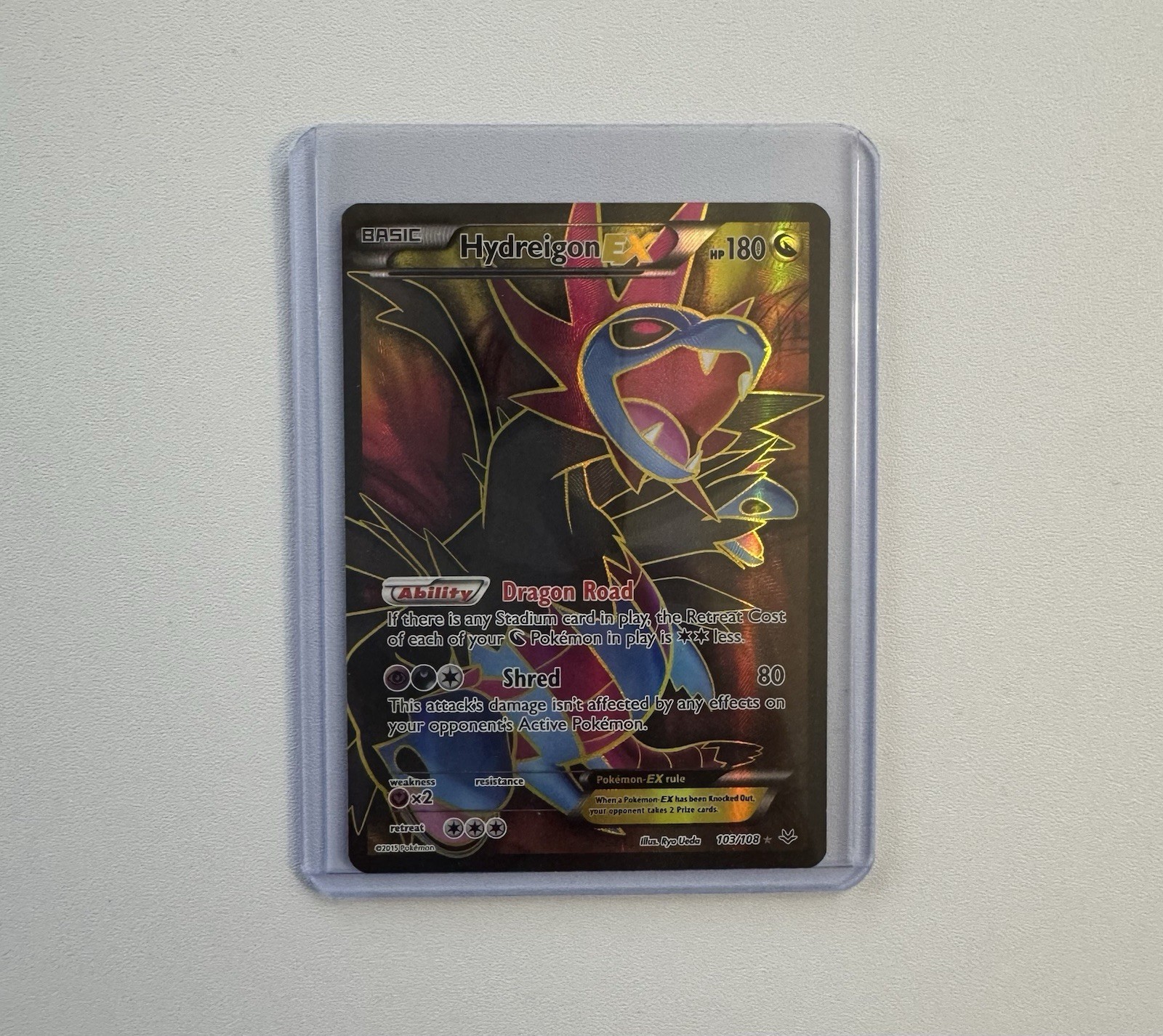 The Pokémon Company Hydreigon EX 103/108 Full Art Holo English 2015 180HP