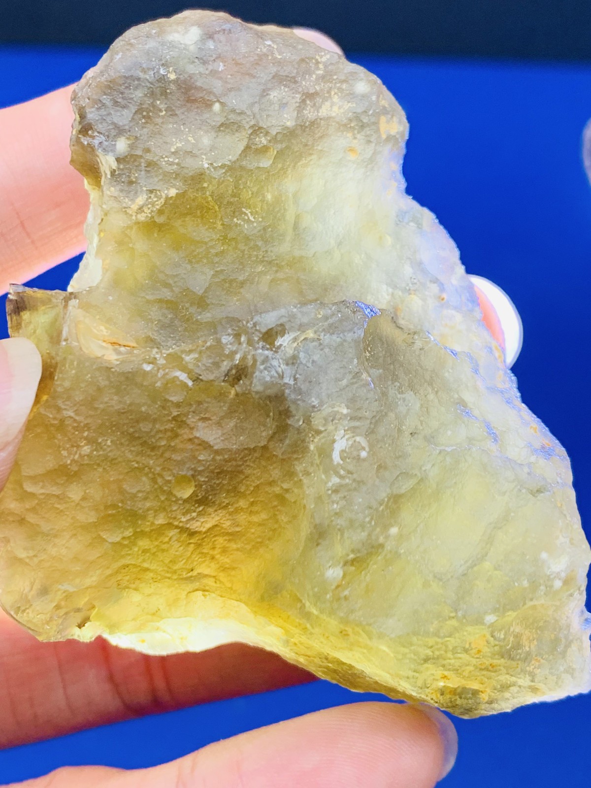 103gm Libyan Desert Glass Meteorite Tektite Impact Stone 515ct Dimples Rare Gem