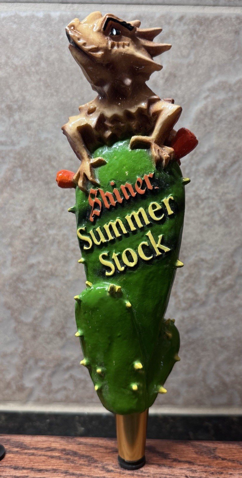 Vintage Shiner Summer Stock Beer Tap Handle - Horned Frog - Shiner, Texas TCU Vintage Shiner Summer Stock Beer Tap Handle - Horned Frog - Shiner, Texas TCU