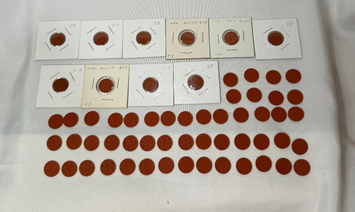 OPA Tokens WWII United States War Ration Including Semi Key MM YC XC
