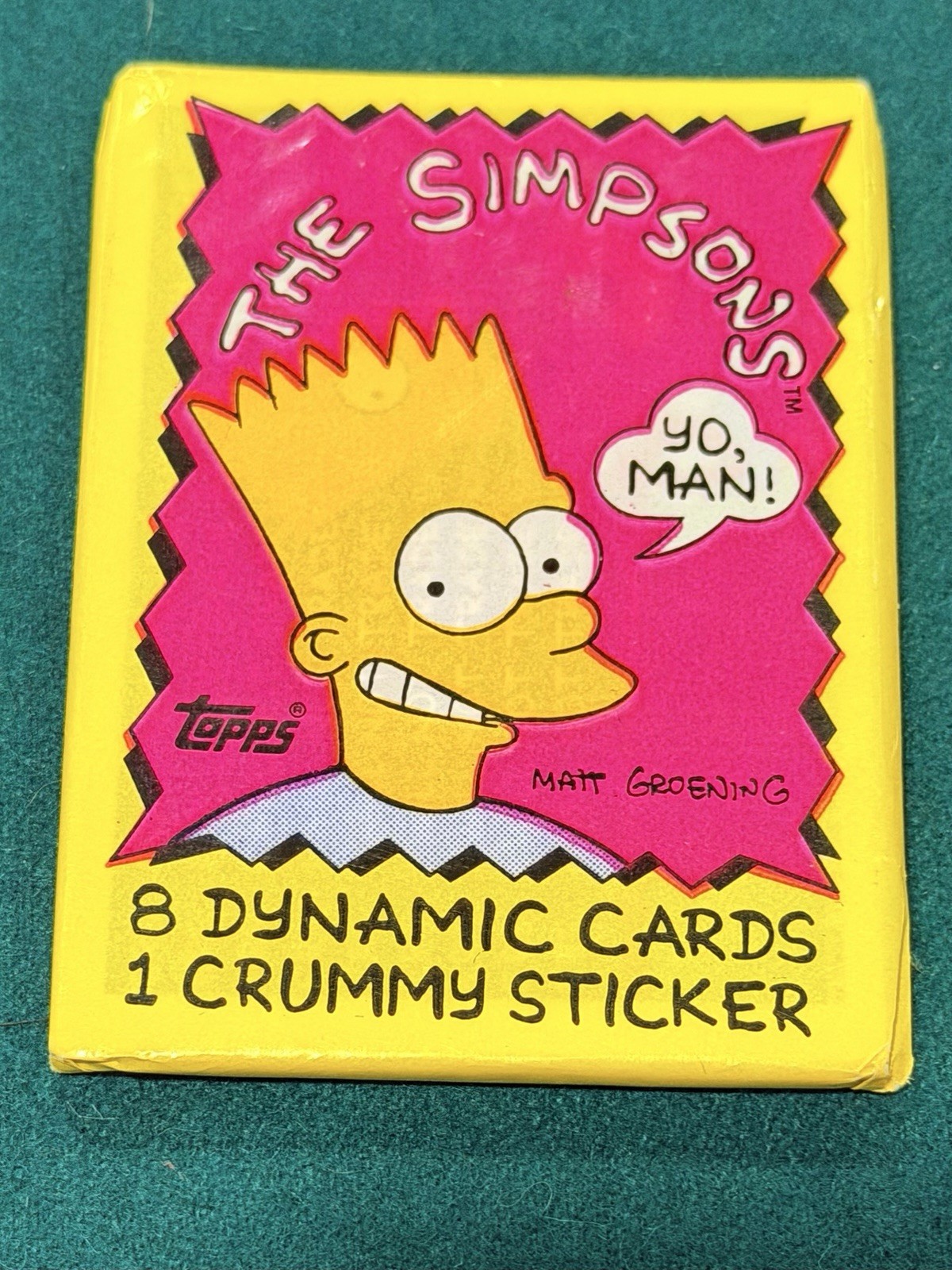 1990 Topps The Simpson's Bart Simpson Factory Sealed Wax Pack 1990 Topps The Simpson's Bart Simpson Factory Sealed Wax Pack