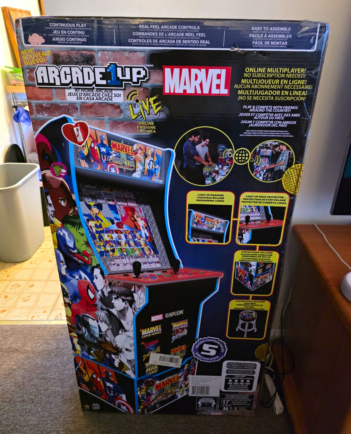 Arcade1Up Marvel vs Capcom Live Online Multiplayer Arcade Cabinet Arcade1Up Marvel vs Capcom Live Online Multiplayer Arcade Cabinet