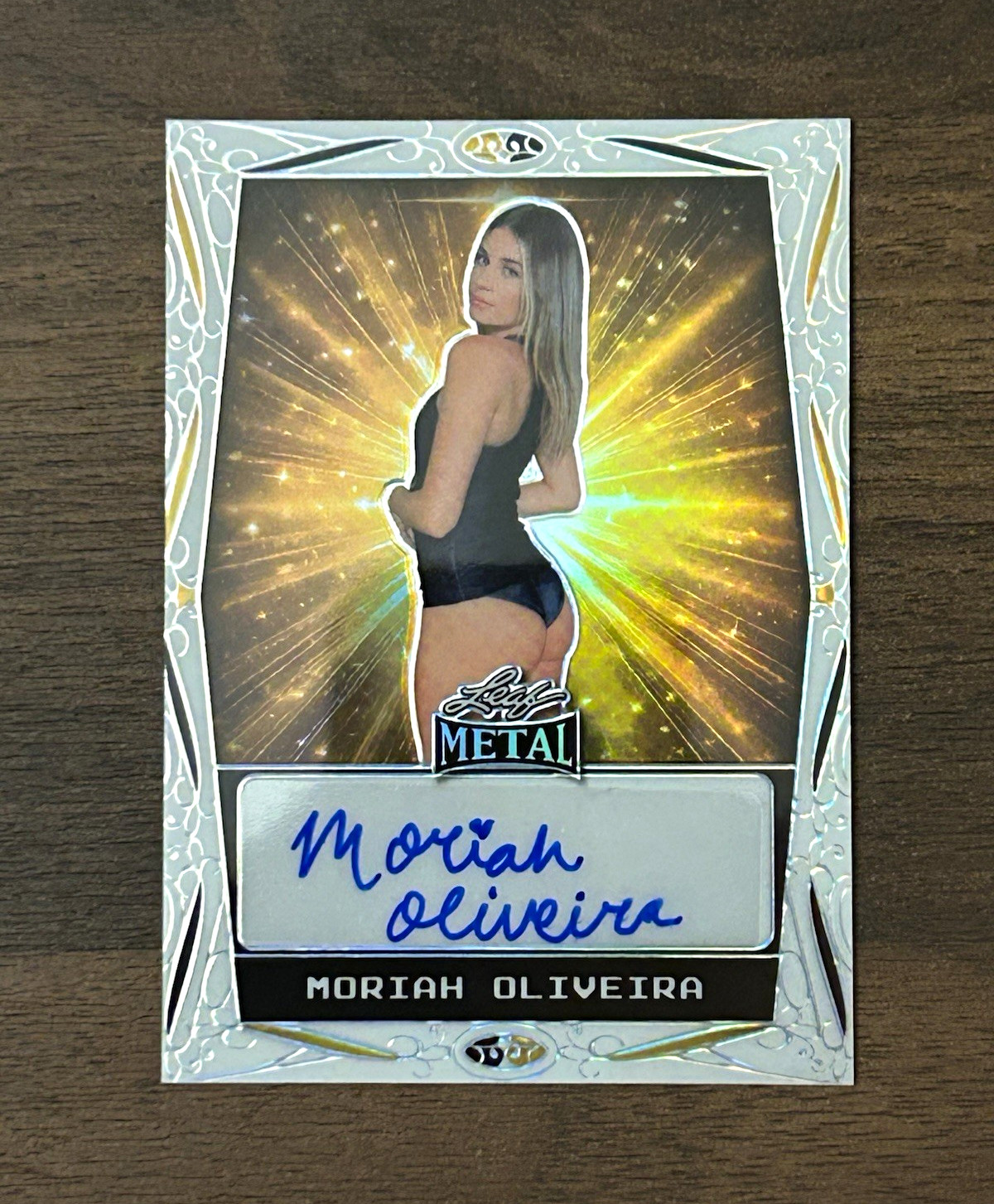 2024 Leaf Metal Moriah Oliveira Autograph Auto Card MA-MO1 57/420