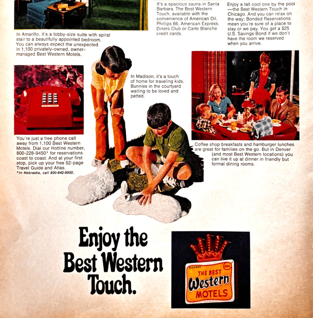1970 Best Western Motels Advertisement Vintage Classic Accommodations F15Q