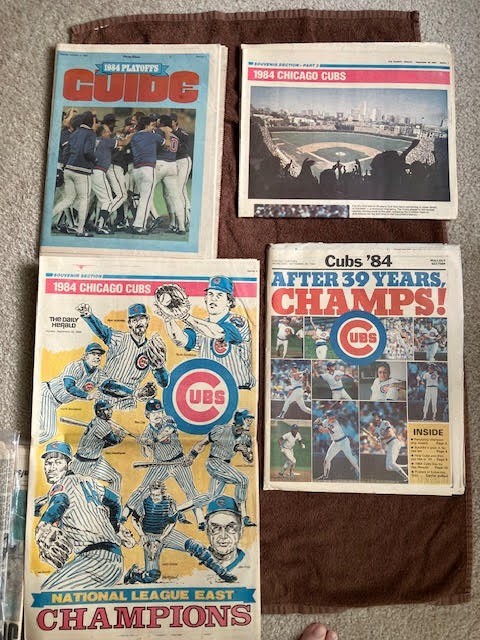 LOT OF 12 Chicago Tribune, Daily Herald, Sun Times - CHICAGO CUBS 1984 PLAYOFFS LOT OF 12 Chicago Tribune, Daily Herald, Sun Times - CHICAGO CUBS 1984 PLAYOFFS