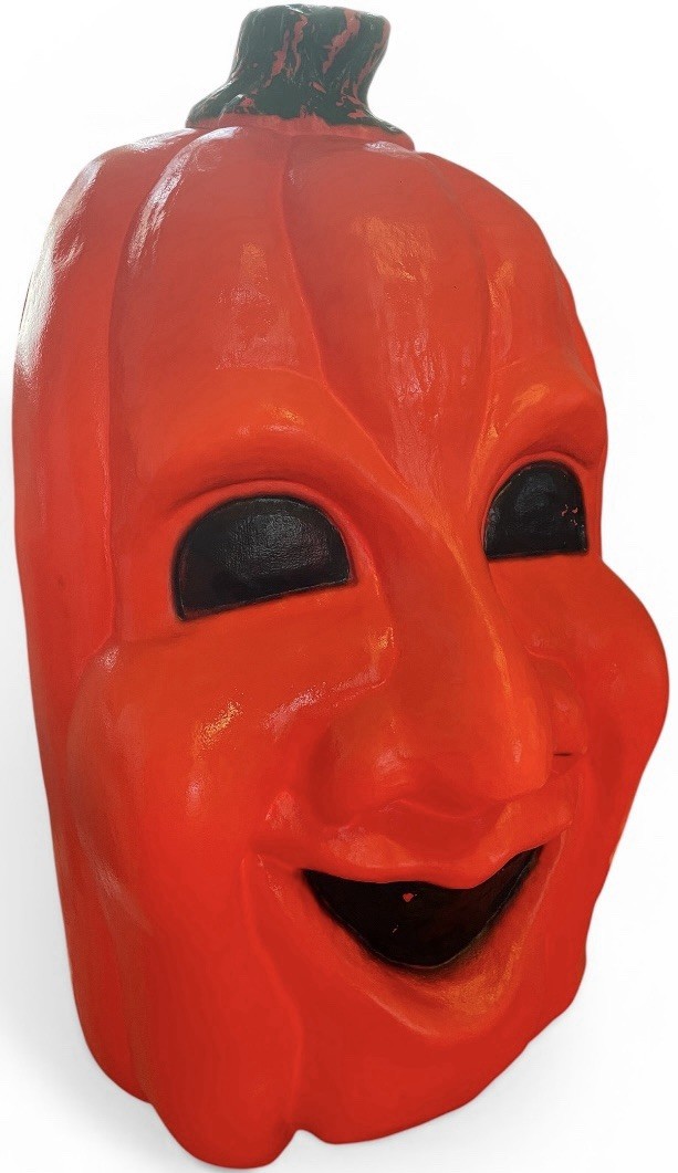 Vintage 27” Halloween Pumpkin Blow Mold Light Up Jack O Lantern Decor WORKS 
